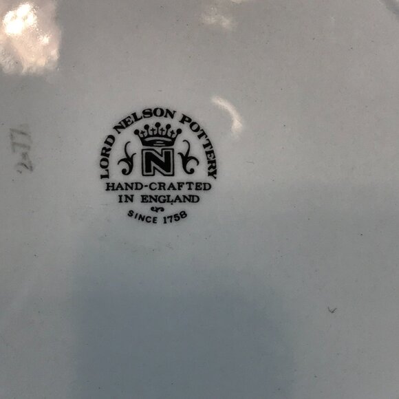 Vintage Dei Gratia Regina Fid Def Elizabeth II 1997 Lord Nelson Pottery Plate - Picture 9 of 9